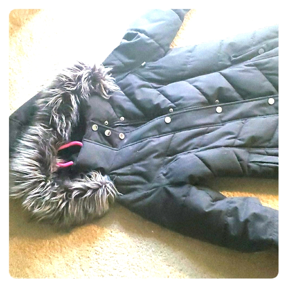 Gray Fur Winter Coat